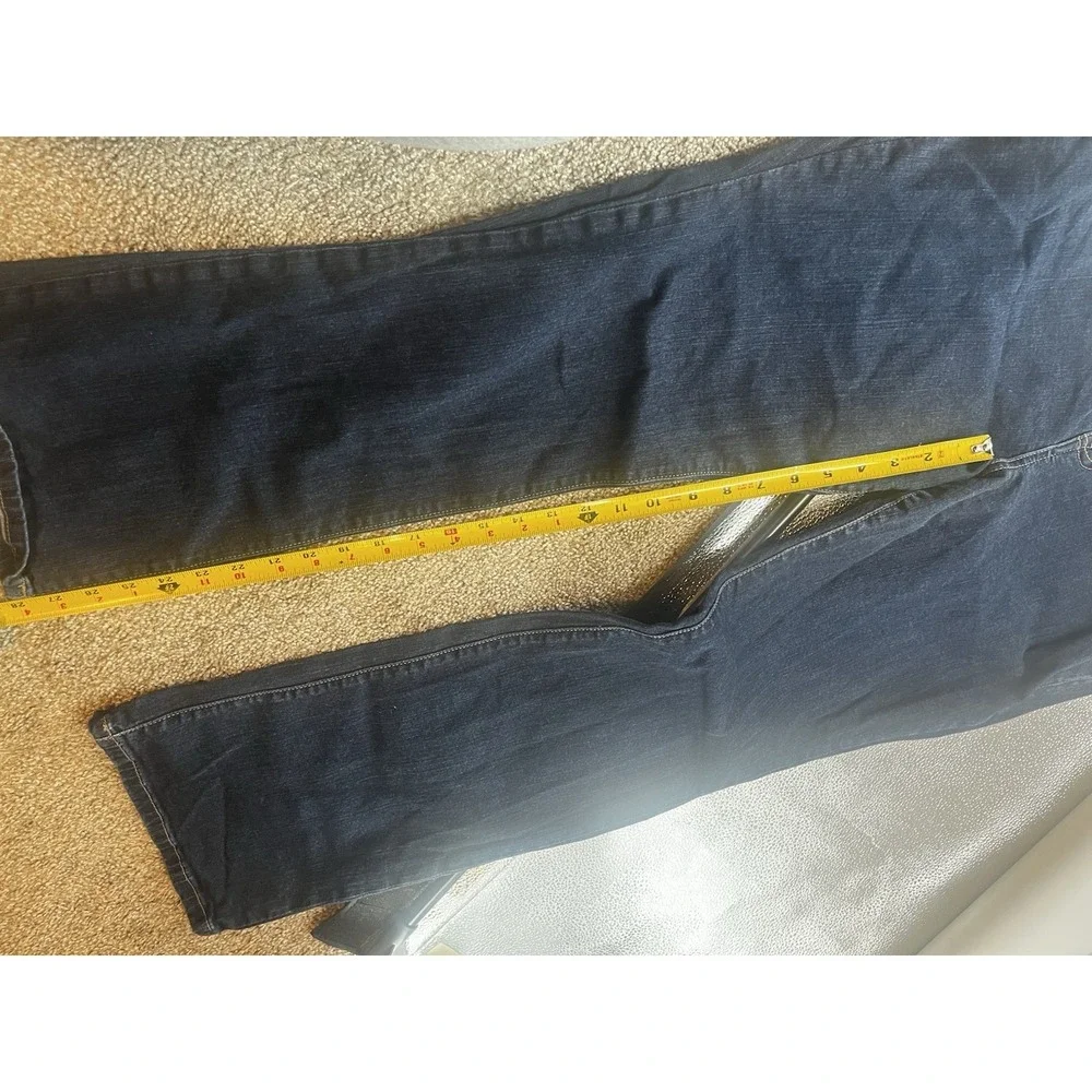 TORRID DENIM STRETCH JEANS WOMEN'S SIZE 16S DARK BLUE‎ ~ EUC